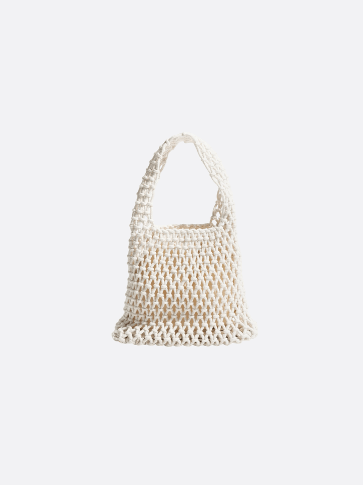 sac à main filet blanc