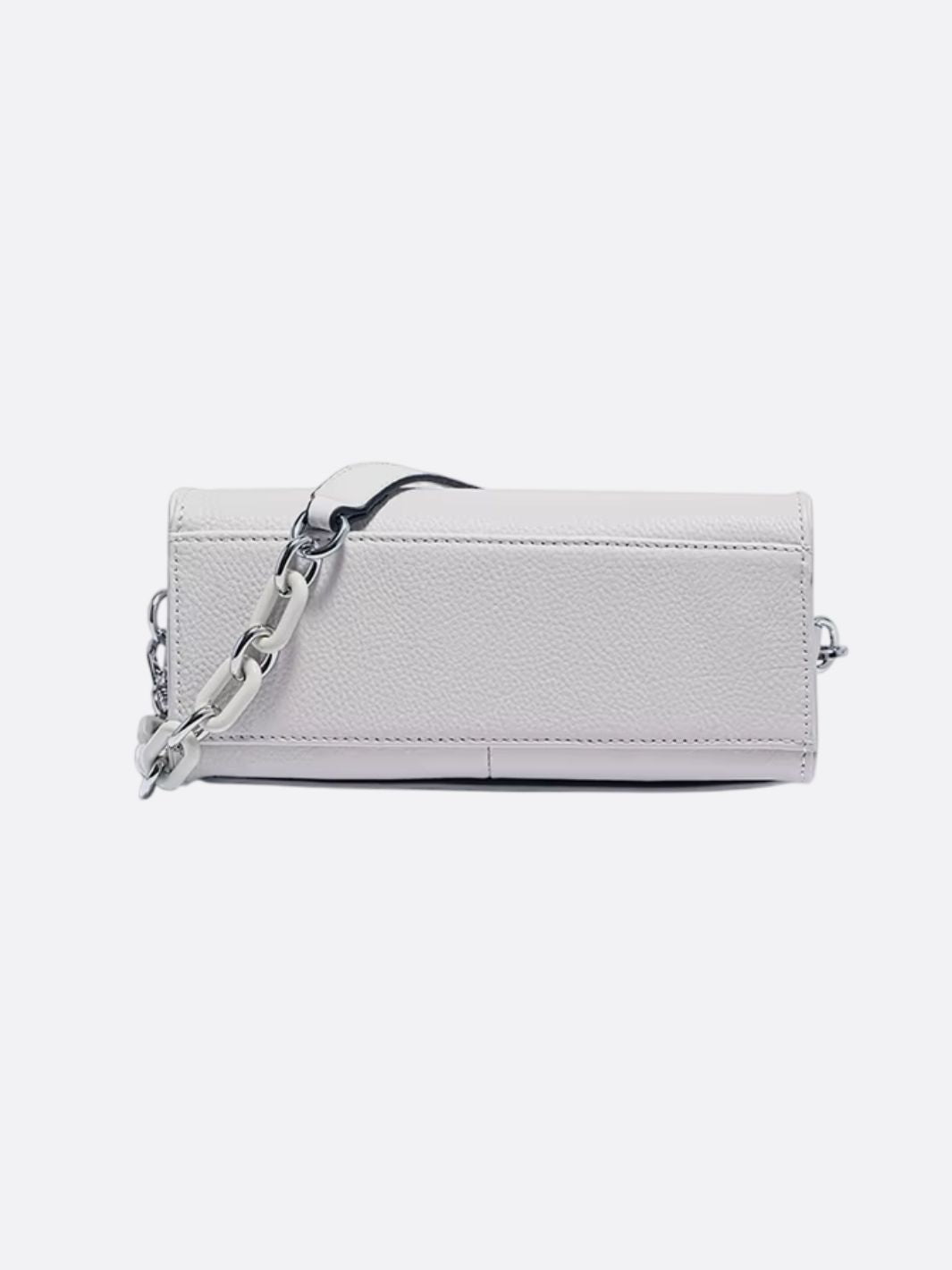 White leather shoulder bag