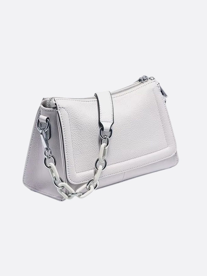 sac bandouliere cuir gris