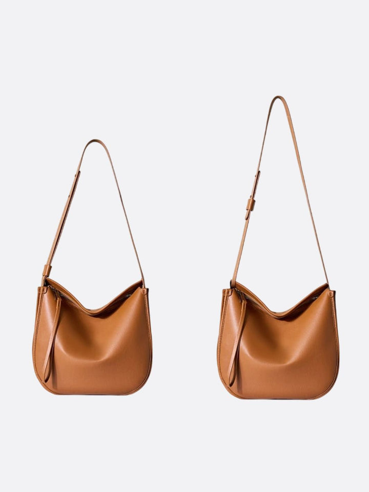 Soft leather shoulder bag