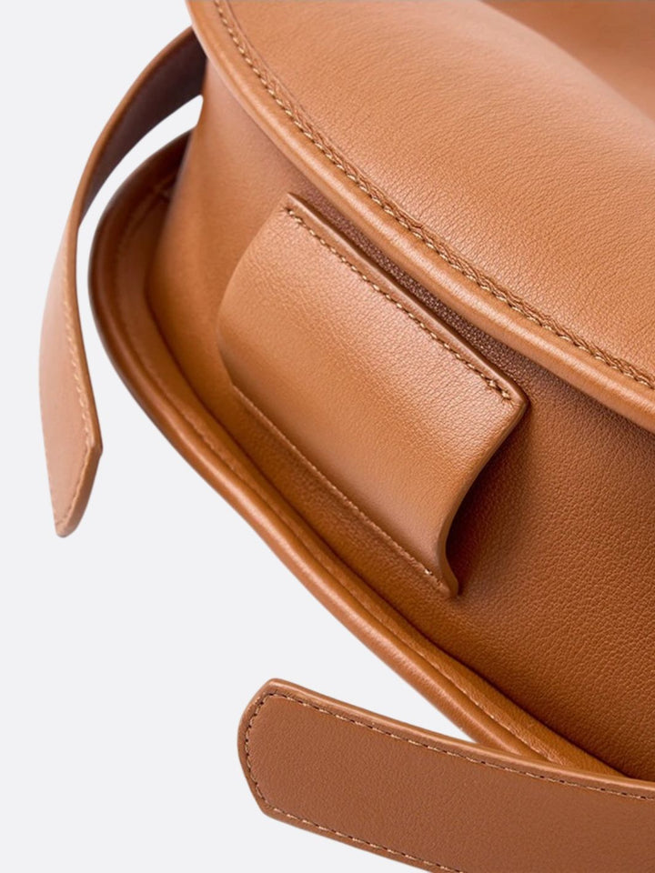 Soft leather shoulder bag