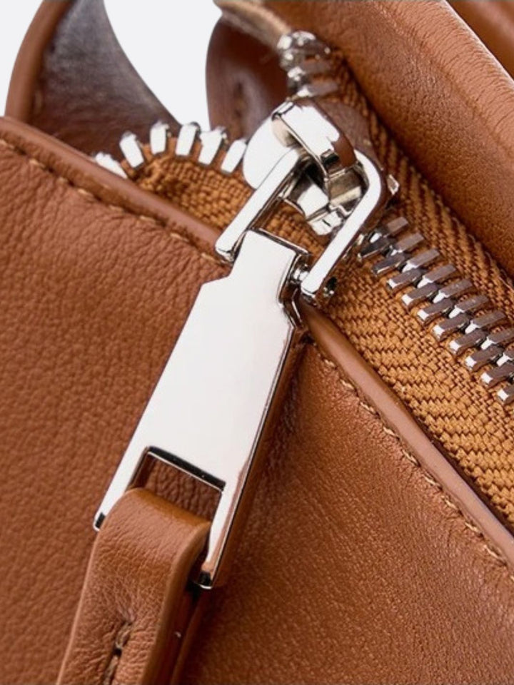 Soft leather shoulder bag